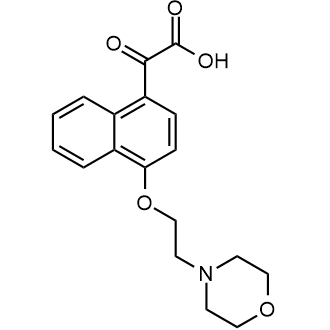 2-(4-(2-吗啉乙氧基)萘-1-基)-2-氧乙酸图片