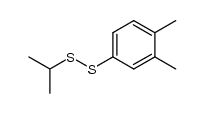 3,4-dimethylphenyl isopropyl disulfide结构式