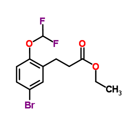 Ethyl 3-[5-bromo-2-(difluoromethoxy)phenyl]propanoate picture