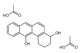 acetic acid,1,2,3,4-tetrahydrobenzo[a]anthracene-4,12-diol Structure