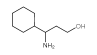 3-AMINO-3-CYCLOHEXYL-PROPAN-1-OL structure