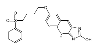 7-[4-(benzenesulfonyl)butoxy]-1,3-dihydroimidazo[4,5-b]quinolin-2-one结构式