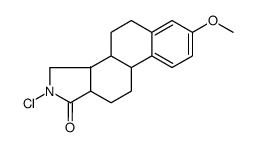 N-chloro-3-methoxy-16-aza-1,3,5(10)-estratrien-17-one结构式