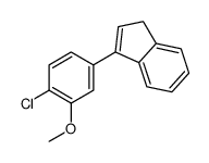 3-(4-chloro-3-methoxyphenyl)-1H-indene结构式