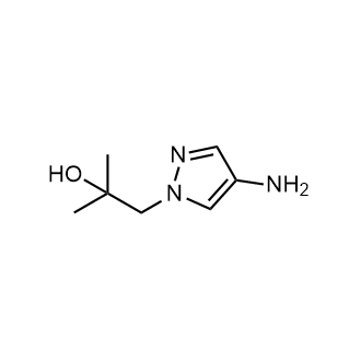 1-(4-胺-1H-吡唑-1-基)-2-甲基丙-2-醇结构式