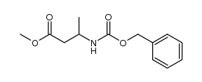 Methyl (+/-)-3-[(benzyloxycarbonyl)amino]butanoate Structure