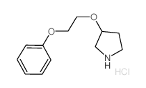 3-(2-Phenoxyethoxy)pyrrolidine hydrochloride结构式