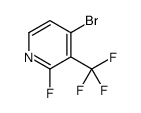 4-Bromo-2-fluoro-3-(trifluoromethyl)pyridine structure