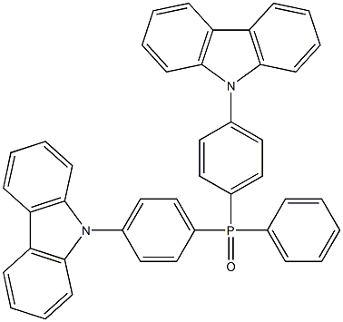 Bis-4-(N-carbazolyl)phenyl)phenylphosphine oxide structure