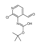 TERT-BUTYL (2-CHLORO-4-FORMYLPYRIDIN-3-YL)CARBAMATE结构式