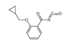 2-((Cyclopropyl)methoxy)benzoyl isocyanate Structure