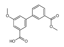 3-methoxy-5-(3-methoxycarbonylphenyl)benzoic acid结构式