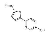 5-(5-hydroxypyridin-2-yl)thiophene-2-carbaldehyde结构式