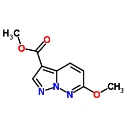 6-甲氧基吡唑并[1,5-b]哒嗪-3-羧酸甲酯结构式