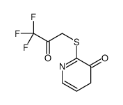 2-(3,3,3-trifluoro-2-oxopropyl)sulfanyl-4H-pyridin-3-one结构式