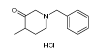 1-苄基-4-甲基哌啶-3-星空app盐酸盐结构式