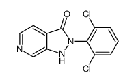 2-(2,6-Dichloro-phenyl)-1,2-dihydropyrazolo[3,4-c]pyridin-3-one结构式