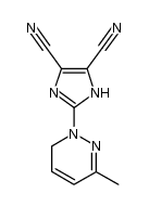 N-(4,5-dicyanoimidazol-2-yl)-1,6-dihydro-3-methylpyridazine Structure