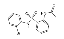 N-(2-bromophenyl)-2-(acetylamino)benzenesulfonamide结构式