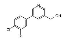 [5-(4-chloro-3-fluorophenyl)pyridin-3-yl]methanol结构式