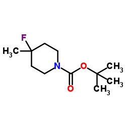 2-Methyl-2-propanyl 4-fluoro-4-methyl-1-piperidinecarboxylate Structure