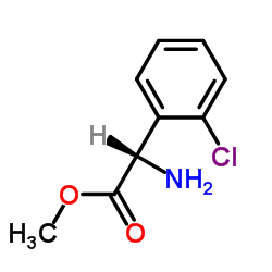 Methyl (2S)-amino(2-chlorophenyl)acetate Structure