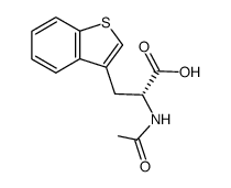 (R)-α-acetamido-β-(1)benzothiophene-3-ylpropionic acid Structure