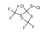 chloro-bis(trifluoromethylmercapto)methane sulphenic acid chloride结构式