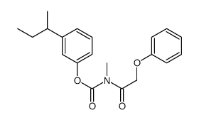 Methyl(phenoxyacetyl)carbamic acid m-sec-butylphenyl ester structure