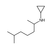 N-(6-methylheptan-2-yl)cyclopropanamine结构式