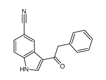 3-(2-phenylacetyl)-1H-indole-5-carbonitrile Structure