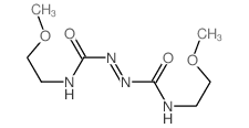 Diazenedicarboxamide,N,N'-bis(2-methoxyethyl)- (9CI)结构式