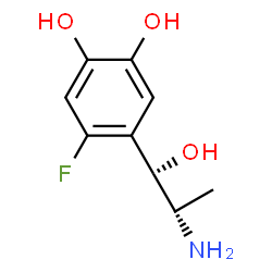 1,2-Benzenediol, 4-(2-amino-1-hydroxypropyl)-5-fluoro-, [R-(R*,S*)]- (9CI)结构式