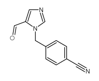 4-(5-甲酰基-1-咪唑甲基)苯甲腈结构式