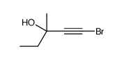 1-Bromo-3-methyl-1-pentyn-3-ol structure