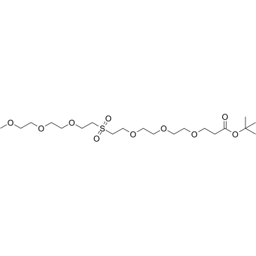 m-PEG3-Sulfone-PEG3-Boc结构式