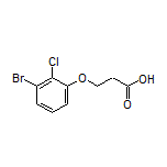 3-(3-溴-2-氯苯氧基)丙酸结构式