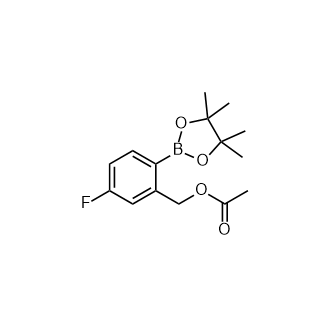 5-Fluoro-2-(4,4,5,5-tetramethyl-1,3,2-dioxaborolan-2-yl)benzylAcetate structure