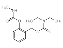 Carbamodithioic acid,diethyl-, [2-[[(methylamino)carbonyl]oxy]phenyl]methyl ester (9CI) structure