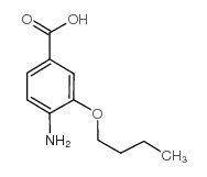 4-氨基-3-丁氧基苯甲酸结构式