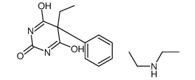 N-ethylethanamine,5-ethyl-5-phenyl-1,3-diazinane-2,4,6-trione Structure