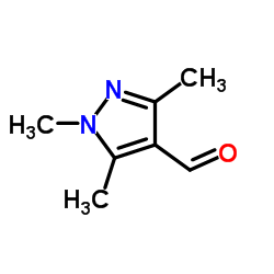 1,3,5-Trimethyl-1H-pyrazole-4-carbaldehyde Structure