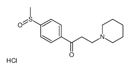 1-[4-(Methylsulfinyl)phenyl]-3-(1-piperidinyl)-1-propanone hydroc hloride (1:1)结构式