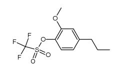 2-methoxy-4-propylphenyl trifluoromethanesulfonate Structure