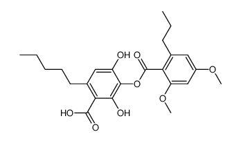 3-[(2,4-Dimethoxy-6-propylbenzoyl)oxy]-2,4-dihydroxy-6-pentylbenzoic acid picture