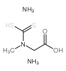 N-(Dithiocarboxy)sarcosine DiamMonium Salt structure