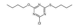 2-butoxy-4-butylsulfanyl-6-chloro-[1,3,5]triazine结构式