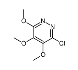 3-chloro-4,5,6-trimethoxypyridazine Structure