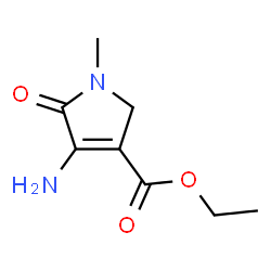 1H-Pyrrole-3-carboxylicacid,4-amino-2,5-dihydro-1-methyl-5-oxo-,ethylester(9CI) Structure