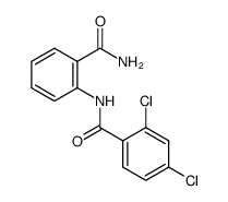 N-(2-carbamoylphenyl)-2,4-dichlorobenzamide Structure